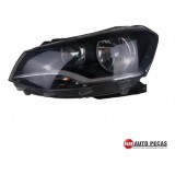 Farol Esquerdo Vw Gol G6 Masc. Negra