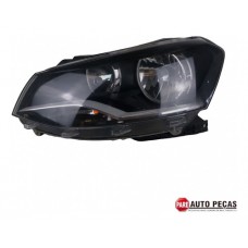 Farol Esquerdo Vw Gol G6 Masc. Negra