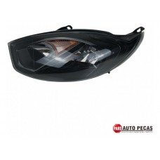 Farol Esquerdo Ford Fiesta 11/14 Masc. Negra