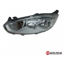 Farol Esquerdo Cromado Ford Fiesta 13/17